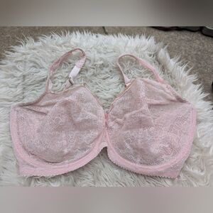 Women's Fayreform Light Pink Lace Bra Size 34G